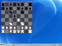 El ajedrez coriendo en una distribución Linux