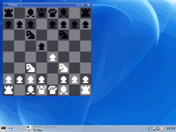 El ajedrez coriendo en una distribucin Linux
