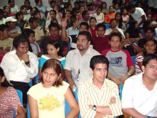 Asistentes a la conferencia en el Instituto Tecnolgico de Tuxtepec, Oaxaca. 20-sep-2005